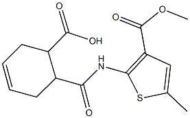  6-({[3-(methoxycarbonyl)-5-methylthien-2-yl]amino}carbonyl)cyclohex-3-ene-1-carboxylic acid