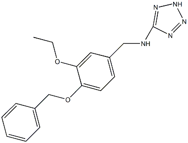 N-[4-(benzyloxy)-3-ethoxybenzyl]-N-(2H-tetraazol-5-yl)amine Structure