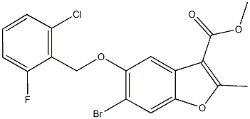 methyl 6-bromo-5-[(2-chloro-6-fluorobenzyl)oxy]-2-methyl-1-benzofuran-3-carboxylate