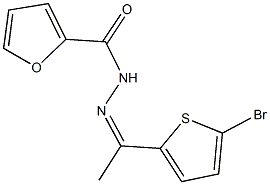 N'-[1-(5-bromo-2-thienyl)ethylidene]-2-furohydrazide Struktur