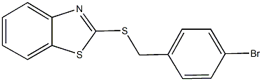 2-[(4-bromobenzyl)sulfanyl]-1,3-benzothiazole,,结构式