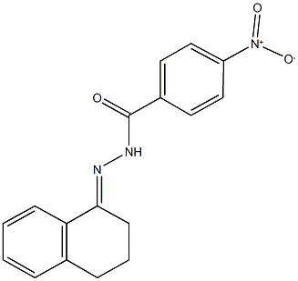 N'-(3,4-dihydro-1(2H)-naphthalenylidene)-4-nitrobenzohydrazide Struktur