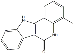 4-methyl-5,11-dihydro-6H-indolo[3,2-c]quinolin-6-one Structure