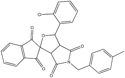 5-(4-methylbenzyl)-1-(2-chlorophenyl)-3a,6a-dihydrosprio[1H-furo[3,4-c]pyrrole-3,2'-(1'H)-indene]-1',3',4,6(2'H,3H,5H)-tetrone|