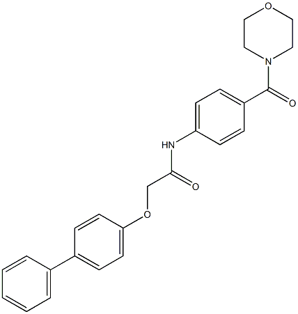 2-([1,1'-biphenyl]-4-yloxy)-N-[4-(4-morpholinylcarbonyl)phenyl]acetamide
