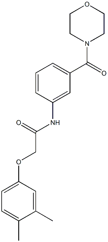 2-(3,4-dimethylphenoxy)-N-[3-(4-morpholinylcarbonyl)phenyl]acetamide