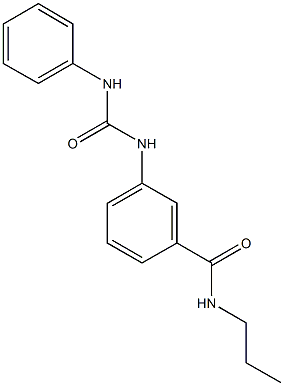 3-[(anilinocarbonyl)amino]-N-propylbenzamide