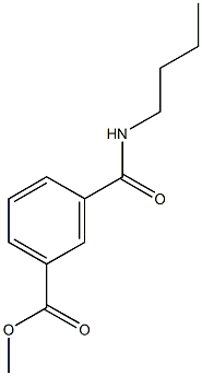 methyl 3-[(butylamino)carbonyl]benzoate Structure