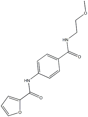 N-(4-{[(2-methoxyethyl)amino]carbonyl}phenyl)-2-furamide Structure