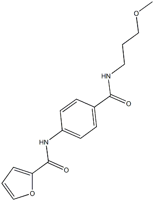 N-(4-{[(3-methoxypropyl)amino]carbonyl}phenyl)-2-furamide Structure