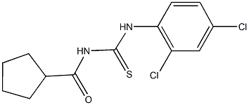  N-(cyclopentylcarbonyl)-N'-(2,4-dichlorophenyl)thiourea