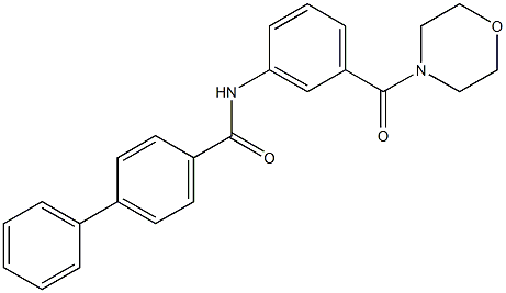 N-[3-(4-morpholinylcarbonyl)phenyl][1,1'-biphenyl]-4-carboxamide