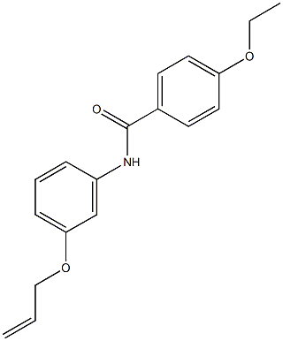 N-[3-(allyloxy)phenyl]-4-ethoxybenzamide 化学構造式