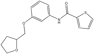 N-[3-(tetrahydro-2-furanylmethoxy)phenyl]-2-thiophenecarboxamide Structure