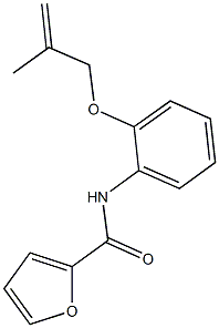 N-{2-[(2-methyl-2-propenyl)oxy]phenyl}-2-furamide Structure