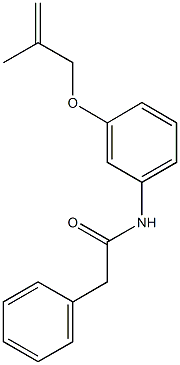 N-{3-[(2-methyl-2-propenyl)oxy]phenyl}-2-phenylacetamide Structure