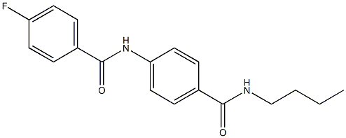 N-{4-[(butylamino)carbonyl]phenyl}-4-fluorobenzamide Structure