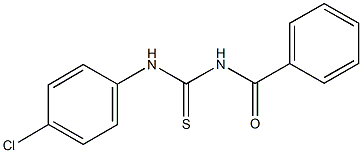 N-benzoyl-N'-(4-chlorophenyl)thiourea Structure