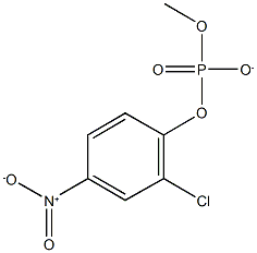 2-Chloro-4-nitrophenyl(methyl) phosphate 结构式