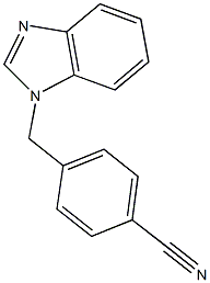 4-(1H-benzimidazol-1-ylmethyl)benzonitrile Structure