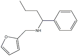 N-(2-furylmethyl)-N-(1-phenylbutyl)amine Struktur