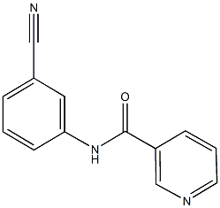 N-(3-cyanophenyl)nicotinamide 化学構造式