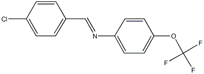 N-(4-chlorobenzylidene)-N-[4-(trifluoromethoxy)phenyl]amine Structure