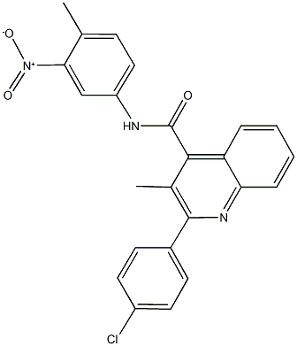  2-(4-chlorophenyl)-N-{3-nitro-4-methylphenyl}-3-methyl-4-quinolinecarboxamide