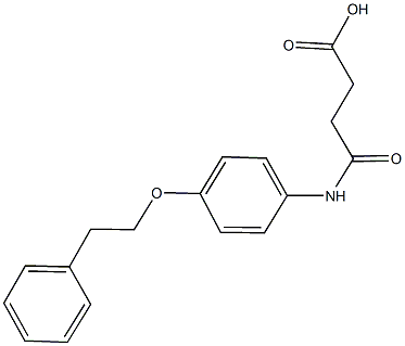 4-oxo-4-[4-(2-phenylethoxy)anilino]butanoic acid Struktur