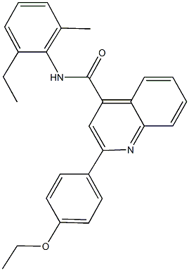 2-(4-ethoxyphenyl)-N-(2-ethyl-6-methylphenyl)-4-quinolinecarboxamide Struktur