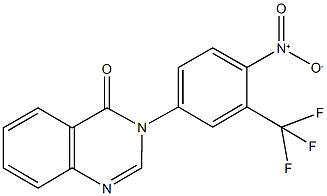 3-[4-nitro-3-(trifluoromethyl)phenyl]-4(3H)-quinazolinone Structure