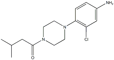  3-chloro-4-[4-(3-methylbutanoyl)-1-piperazinyl]phenylamine