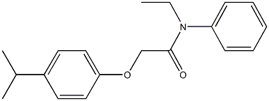 N-ethyl-2-(4-isopropylphenoxy)-N-phenylacetamide 化学構造式