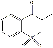 3-methyl-2,3-dihydro-4H-thiochromen-4-one 1,1-dioxide,,结构式