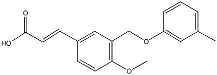 3-{4-methoxy-3-[(3-methylphenoxy)methyl]phenyl}acrylic acid