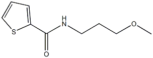 N-(3-methoxypropyl)-2-thiophenecarboxamide,,结构式