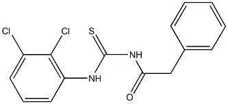 N-(2,3-dichlorophenyl)-N'-(phenylacetyl)thiourea,,结构式