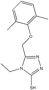 5-[(2,6-dimethylphenoxy)methyl]-4-ethyl-4H-1,2,4-triazol-3-yl hydrosulfide