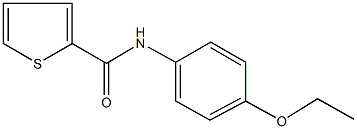 N-(4-ethoxyphenyl)-2-thiophenecarboxamide 化学構造式