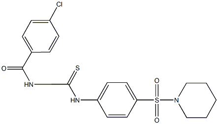 N-(4-chlorobenzoyl)-N'-[4-(piperidin-1-ylsulfonyl)phenyl]thiourea