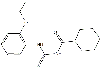 N-(cyclohexylcarbonyl)-N'-(2-ethoxyphenyl)thiourea 化学構造式