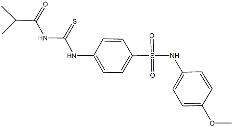 4-{[(isobutyrylamino)carbothioyl]amino}-N-(4-methoxyphenyl)benzenesulfonamide|