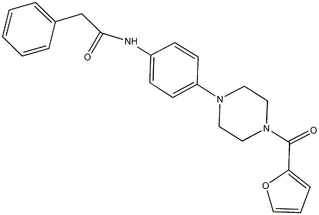 N-{4-[4-(2-furoyl)-1-piperazinyl]phenyl}-2-phenylacetamide Structure