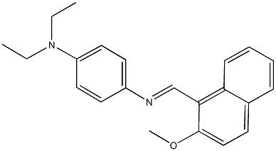 N-[4-(diethylamino)phenyl]-N-[(2-methoxy-1-naphthyl)methylene]amine Struktur