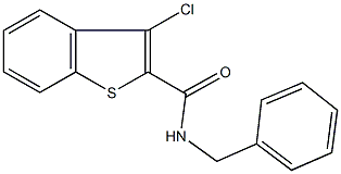 N-benzyl-3-chloro-1-benzothiophene-2-carboxamide Struktur