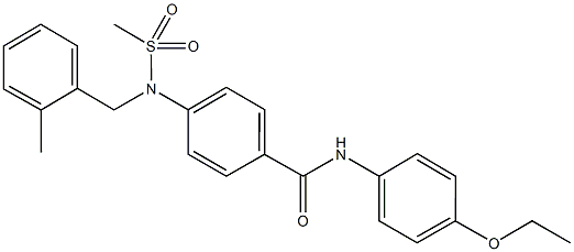 N-(4-ethoxyphenyl)-4-[(2-methylbenzyl)(methylsulfonyl)amino]benzamide Structure