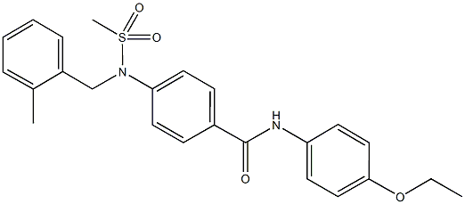 N-(4-ethoxyphenyl)-4-[(2-methylbenzyl)(methylsulfonyl)amino]benzamide Struktur