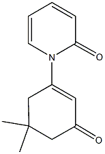 1-(5,5-dimethyl-3-oxo-1-cyclohexen-1-yl)-2(1H)-pyridinone,,结构式