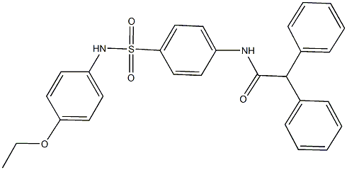 N-{4-[(4-ethoxyanilino)sulfonyl]phenyl}-2,2-diphenylacetamide Struktur