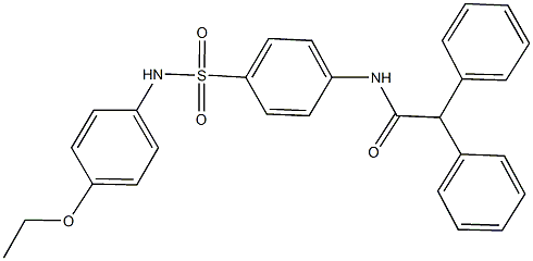 N-{4-[(4-ethoxyanilino)sulfonyl]phenyl}-2,2-diphenylacetamide,,结构式